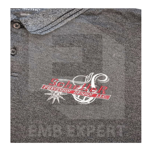 Left Chest Embroidery Digitizing